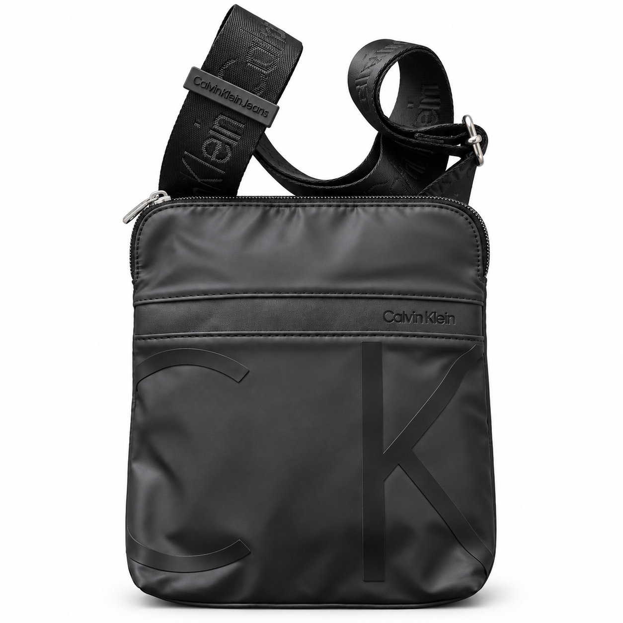 Calvin Klein Jeans Black CK Logo Crossbody Sling Bag